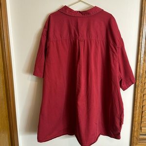 Boulder Creek Button Down Red 6XLB